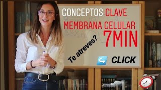 MEMBRANA CELULAR •  conceptos CLAVE en 8 minutos😱 Tema 2  Psicobiología UNED [upl. by Nytsua]