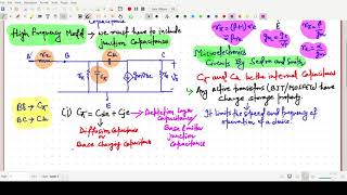 HighFrequency Model of BJT with Internal Capacitance Description [upl. by Aneerehs]