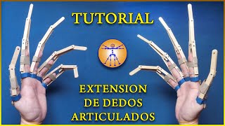 Como Hacer Extension de Dedos Articulado Paletas  Articulated finger extensions  See how it works [upl. by Anohsal]