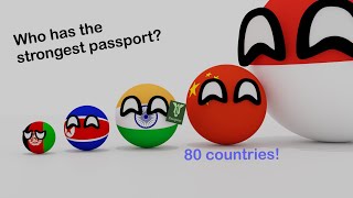 COUNTRIES SCALED BY PASSPORT STRENGTH [upl. by Hurley]