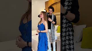 sameerabbasi500 sanayaa trending viral couple romantic huppy [upl. by Flodnar]