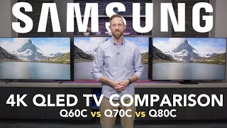 Samsung 4K QLED Comparison 2023 Q60C vs Q70C vs Q80C [upl. by Cora]