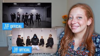 Stray Kids DOUBLE KNOT amp LEVANTER DANCE PRACTICE  First Time Reaction [upl. by Vahe395]