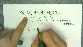 Writing Explicit Formulas for Arithmetic Sequences [upl. by Short]