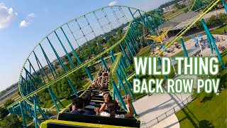 Wild Thing Back Row POV Valleyfair Massive Morgan Hyper Coaster in Minnesota [upl. by Wetzell]