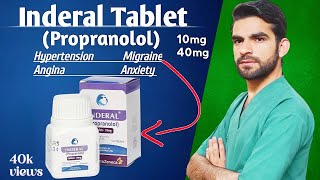 inderal tablet in urdu hindi propranolol uses  uses side effects dosagesMOA contraindications [upl. by Latsyrcal]