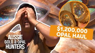 The Opal Whisperers Find LITERALLY The BIGGEST Opal In Outback Opal Hunters History [upl. by Sherye]