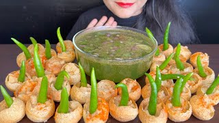 ASMR EATING SPICY PANIPURI FOOD VIDEOS [upl. by Uhp]