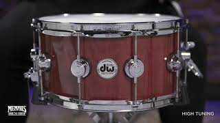 DW 14x65 Collectors Series Purpleheart Snare Drum DRU46514SSC [upl. by Lose]