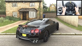 Forza Horizon 4 Nissan GTR R35 vs Police Chase Steering Wheel  Paddle Shifter Gameplay [upl. by Hopper511]