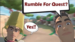 An Interview With The Rumble Developer Rumble for quest confirmed Gear Market and More [upl. by Weinberg]