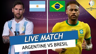 🔴ARGENTINE  BRESIL LIVE  MESSI VS NEYMAR QUI SERA LE MEILLEUR  FINALE COPA  DIRECT LIVE [upl. by Melville282]