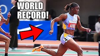 A NEW WORLD RECORD  Julien Alfred amp DinaAsher Smith Set AllTime Best At Texas Relays [upl. by Nirual]