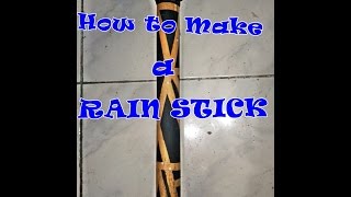 How to Make a Rain Stick quotTHE FASTEST WAY quot using Bamboo and Pebbles  DIY PROJECT [upl. by Vine]