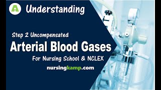 What is Uncompensated ABG Interpretation Arterial Blood Gas Step 2 Nursing KAMP NCLEX Review 2019 [upl. by Marchese156]