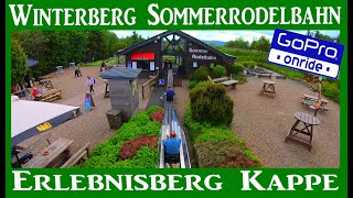 Sommerrodelbahn WINTERBERG Erlebnisberg Kappe GOPRO Onride 4K [upl. by Keli]