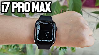 Review Smartwatch i7 Pro Max Super económico pero vale la pena 2022 🔥😱 [upl. by Uno]