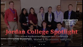 2018 Fresno State Institute for Food amp Ag Agribusiness Mgt Conference Recap [upl. by Romulus]