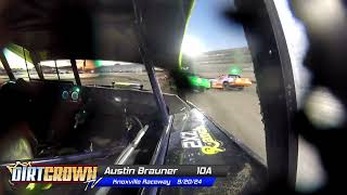 Austin Brauner Dirt Crown Knoxville Invitational Heat Race [upl. by Rolfe153]