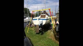 Lift a boat up to 6000lb with GoHoistcom  Lift Boat Off Trailer [upl. by Shue]