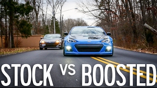 Stock FRS vs Supercharged BRZ [upl. by Delanos763]