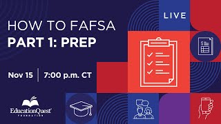 How to FAFSA Part 1 Prepare [upl. by Onilecram830]