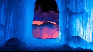 A look at the stunning frozen Ice Castles of Colorado [upl. by Gilli]