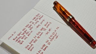 fountainpen ASMR 만년필ASMR 세일러 프로기어 크리스마스티 M MD노트 [upl. by Limbert91]