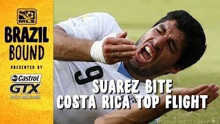 Luis Suarez bite while Costa Rica finishes top flight  Brazil Bound [upl. by Ddal]