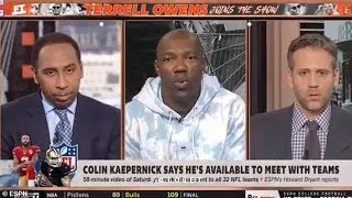 Terrell Owens says Max Kellerman is BLACKER than Stephen A Smith [upl. by Cirdnek]