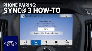 SYNC 3 Phone Pairing  SYNC 3 HowTo  Ford [upl. by Ginnifer]