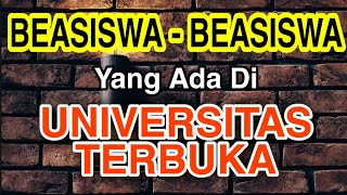 INFO BEASISWA UNIVERSITAS TERBUKA [upl. by Salomi]