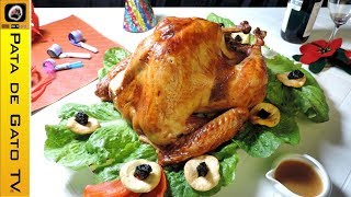 Pavo relleno al horno paso a paso  Stuffed baked turkey step by step [upl. by Ahsa78]