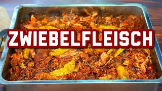 Zwiebelfleisch Rezept mit Gelinggarantie  Westmünsterland BBQ [upl. by Elana100]