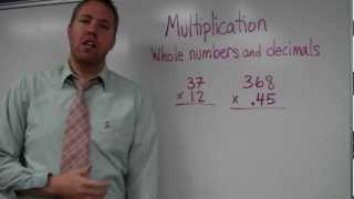 Multiplying Whole Numbers by Decimals [upl. by Pavier]