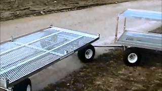 Wellmasters 5 x 12 4WheelSteering Nursery Wagon [upl. by Iturk]