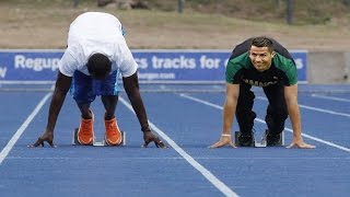 Cristiano Ronaldo VS Usain Bolt  Speed Test  Fan C7 [upl. by Asyram92]