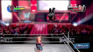 WWE ALL STARS DLC RTRUTH Entrance and Gameplay [upl. by Eilitan]