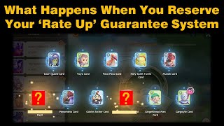 WHAT HAPPENS WHEN YOU RESERVE YOUR quotRATE UPquot GUARANTEE SYSTEM IN CARD GACHA [upl. by Hajidahk282]