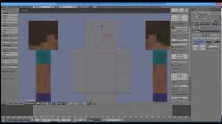 Tutoriel Blender  Création dun personnage minecraft partie1 [upl. by Enairb822]