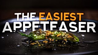 Blistered Shishito Peppers  The Easiest SideAppetizer [upl. by Norbie986]