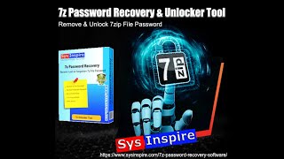 Remove amp Unlock 7zip File Password by SysInspire 7z Password Recovery Software [upl. by Beata994]