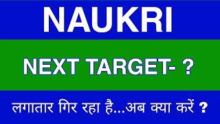 Naukri Share Latest News  Naukri Share news today  Naukri Share price today  Naukri Share Target [upl. by Ahcorb]