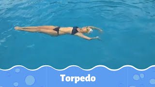 Torpedo um tipo de palmateio usado no Nado Artístico [upl. by Petrina]