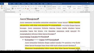 Asersi manajemen dan Tujuan Audit [upl. by Gertrud462]