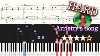 Arriettys Song  Cecile Corbel  Hard Piano Tutorial  Sheets【Piano Arrangement】 [upl. by Rowen]