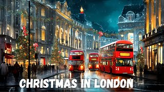 London Christmas Walking Tour 4K HDR with 3D SOUND — London Christmas Markets and Lights 2023 [upl. by Eidlog]