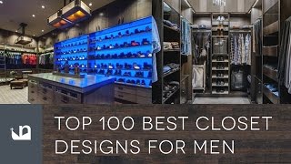 Top 100 Best Closet Designs For Men  Walk In Wardrobes [upl. by Heady865]