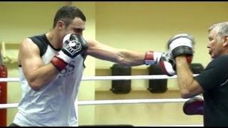 Vitali Klitschko vs Dereck Chisora  Klitschko training [upl. by Kindig]