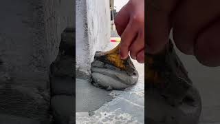 Filling process of cement for waterproof slope surface of the wall [upl. by Leirad348]